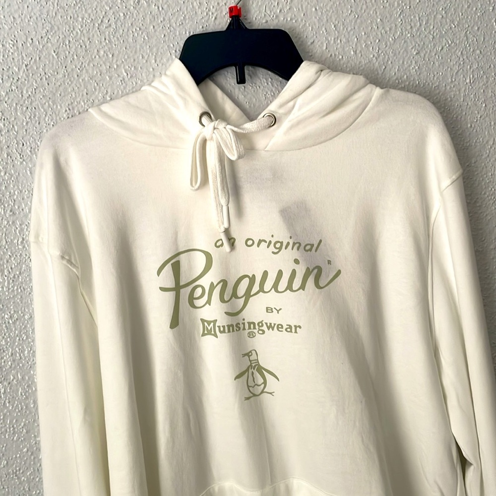 PRIGINAL Hooded white Introducing The penguins Hoodie. A unisex, premium